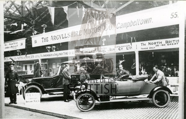 The Argyllshire Motor Co..Campbeltown.Waverley Market, Edinburgh, stand 55